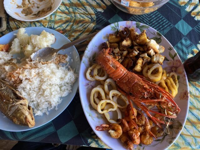 Platter of sea food