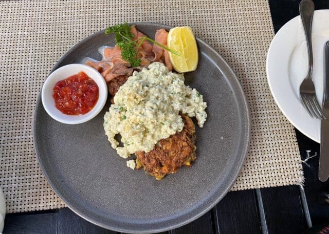 Salmon Sweetcorn Breakfast