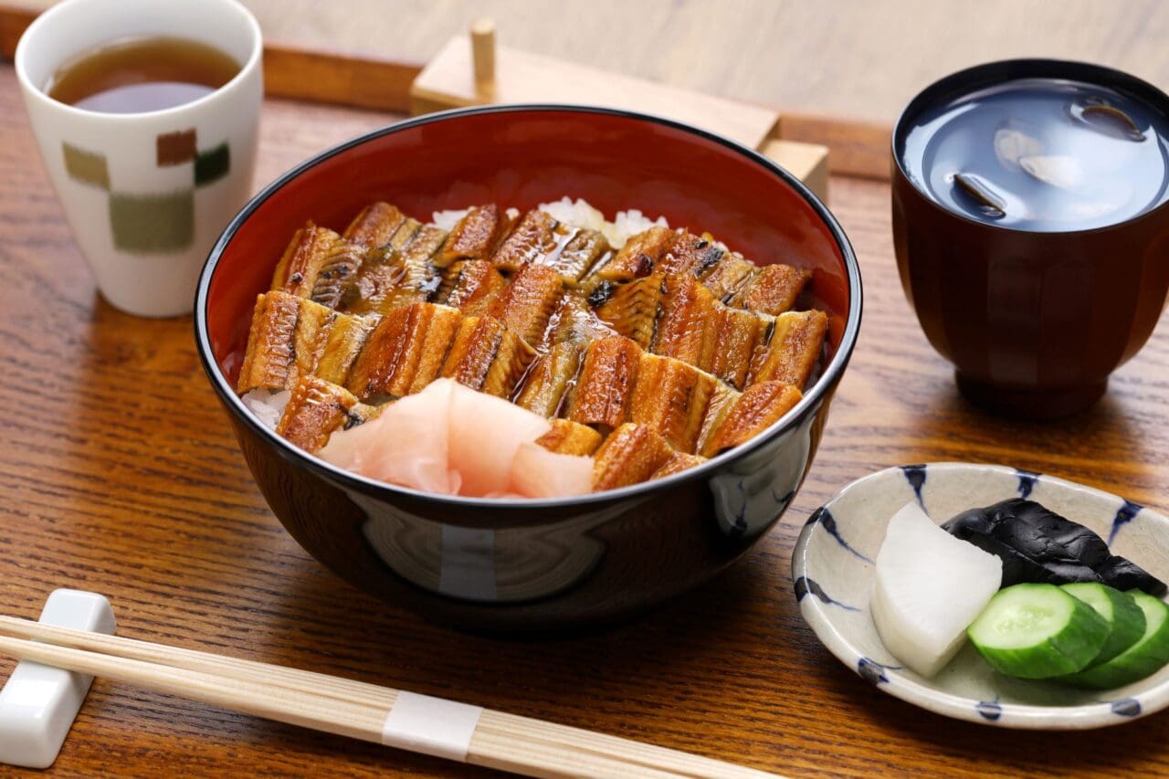 Anagodon, rice bowl with grilled conger eel, japanese food