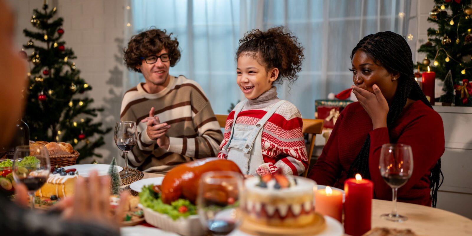 multi-ethnic-big-family-celebrating-holiday party-Inclusive Holiday Party