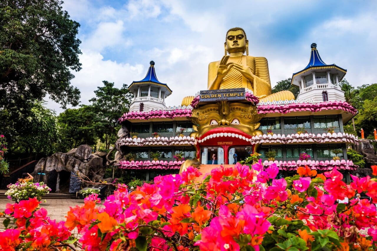 Golden Temple of Dambulla in Dambulla Sri Lanka Asia